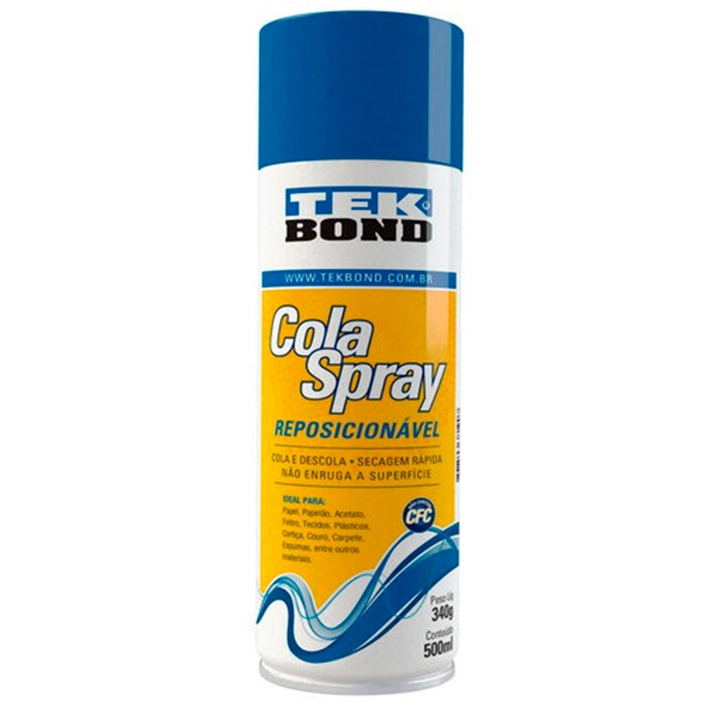 Cola Spray Reposicionável 340g - Tek Bond - African Artesanato