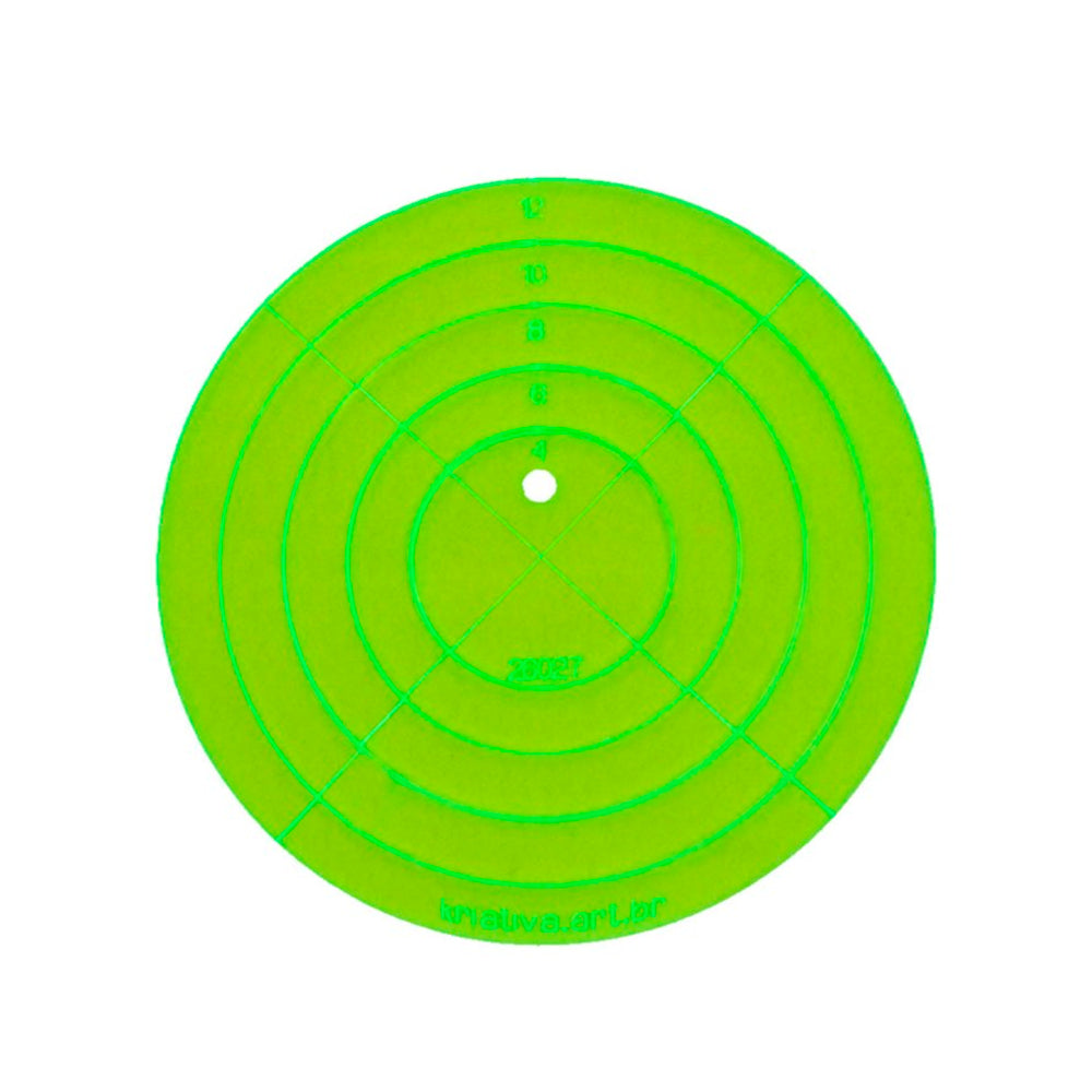 Gabarito Circular Par 4-6-8-10 e 12cm - Kriativa - African Artesanato