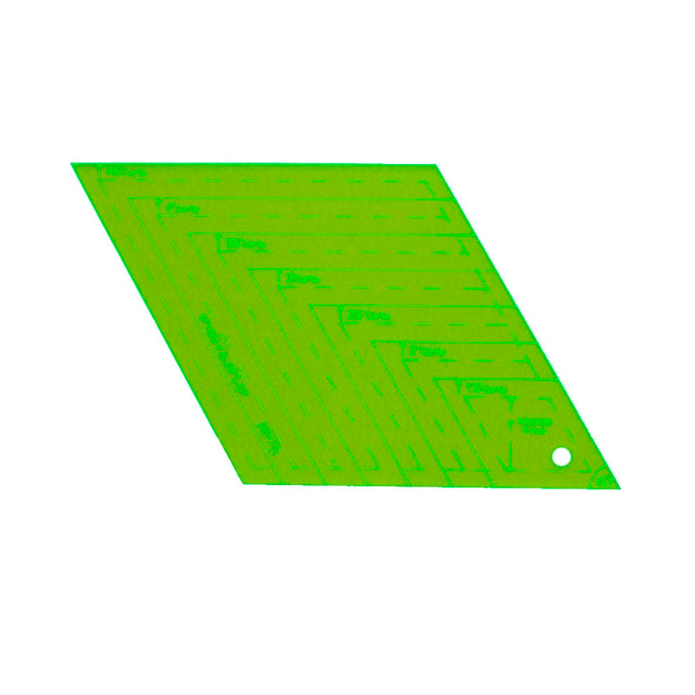 Gabarito para Patchwork Diamante 60 Graus x 4.1/2