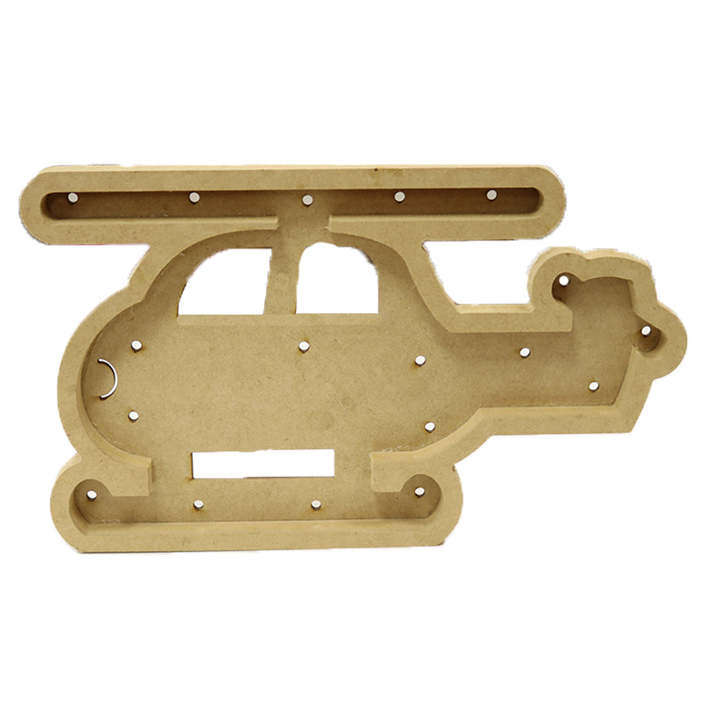 Peça MDF com Led - Helicóptero - African Artesanato