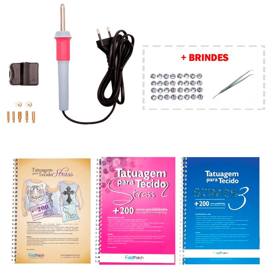 Kit Aplicador de Strass + Apostilas - African Artesanato