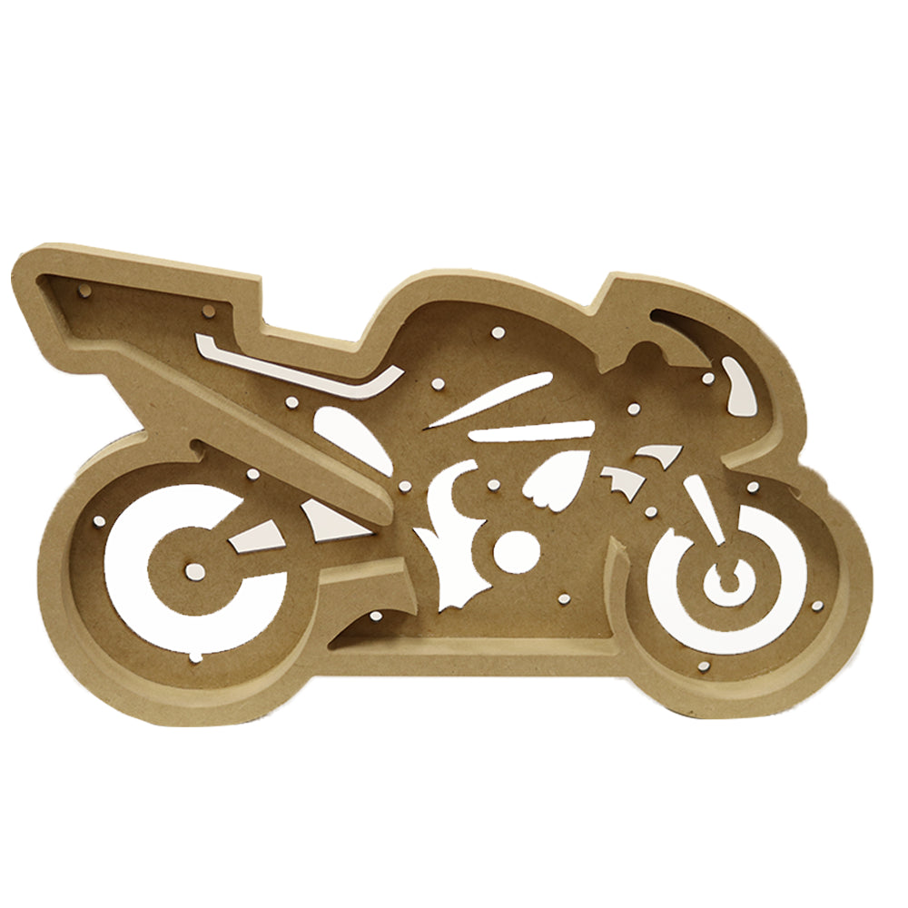 Peça MDF com Led - Moto - African Artesanato