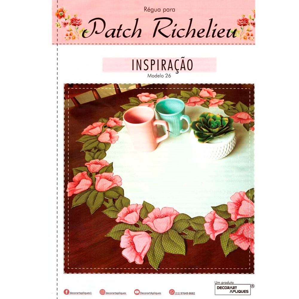 Régua Para Patch Richelieu Márcia Caires - Inspiração - Modelo 26 - African Artesanato