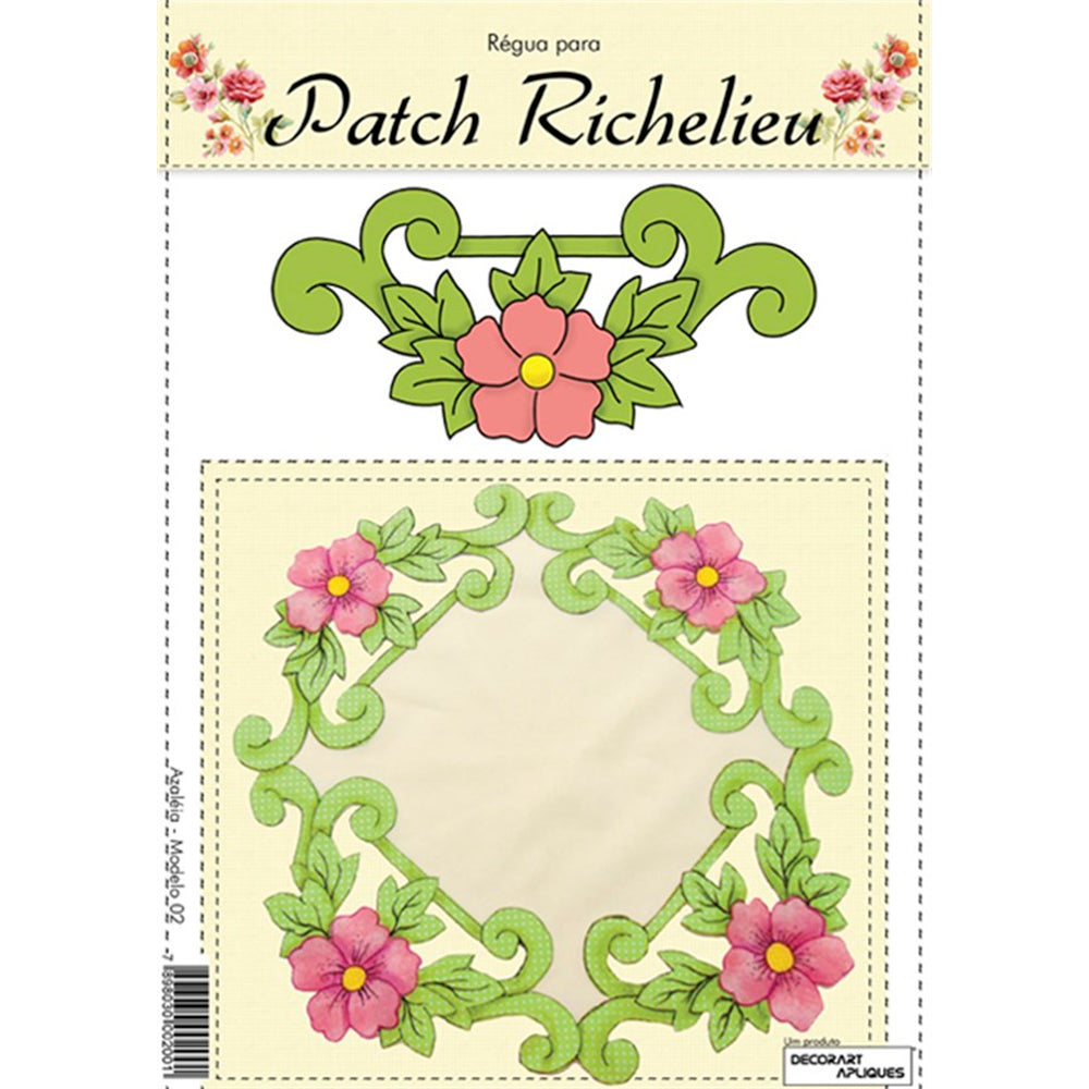Régua para Patch Richelieu Márcia Caires - Azaléia - Modelo 02 - African Artesanato