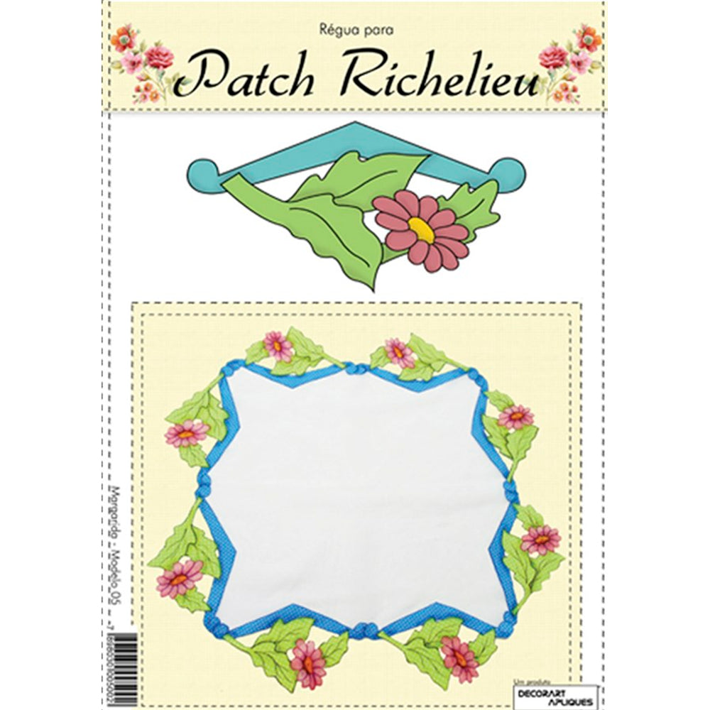 Régua para Patch Richelieu Márcia Caires - Margarida - Modelo 05 - African Artesanato