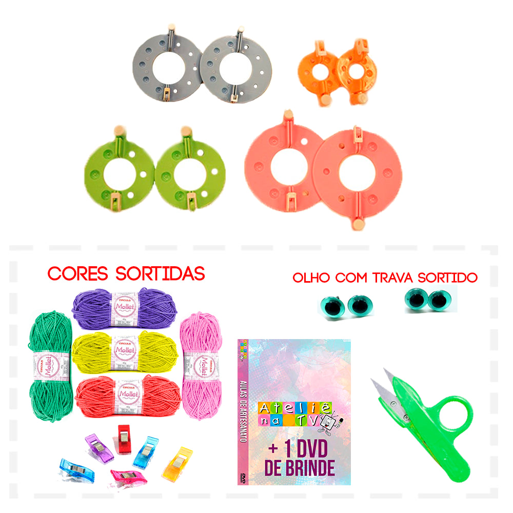 Super Kit Faz Pompom - African Artesanato