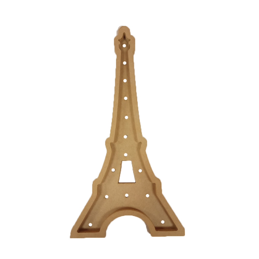 Peça MDF com Led - Torre Eiffel - African Artesanato