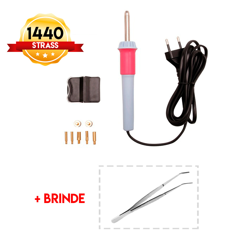 Kit Aplicador de Strass + Brindes - African Artesanato