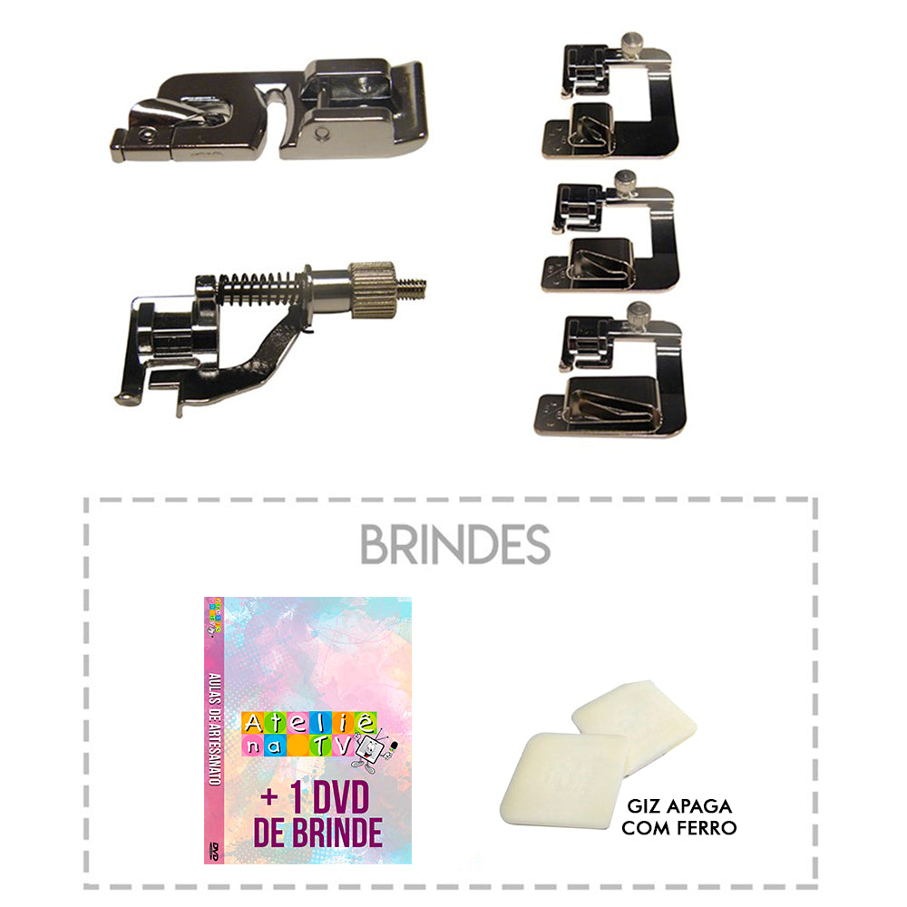 Kit Combo de Bainhas - Kit Bainha Enrolada + Bainha Invisível + Bainha Estreita - African Artesanato
