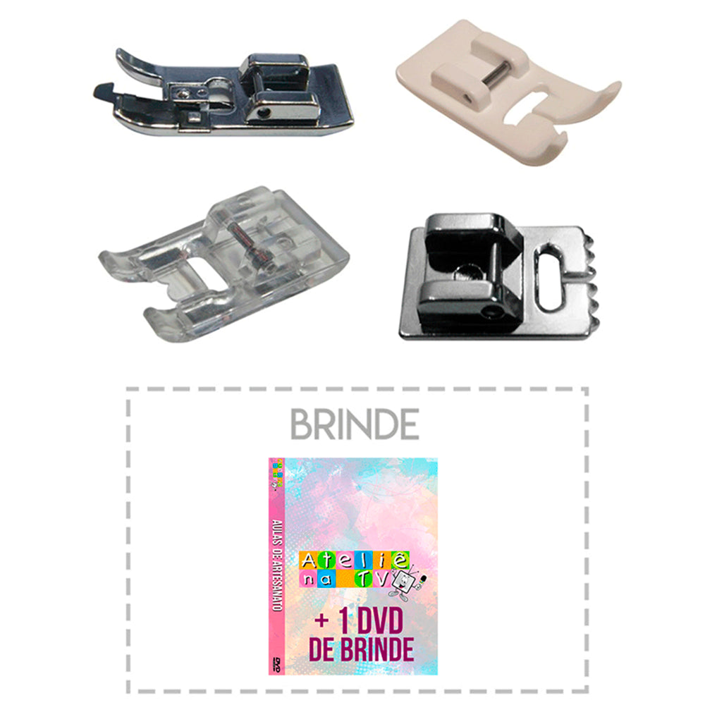 Kit Sapatilhas Acabamento + Teflon + Ponto Acetinado + Nervura + (Brinde DVD) - African Artesanato