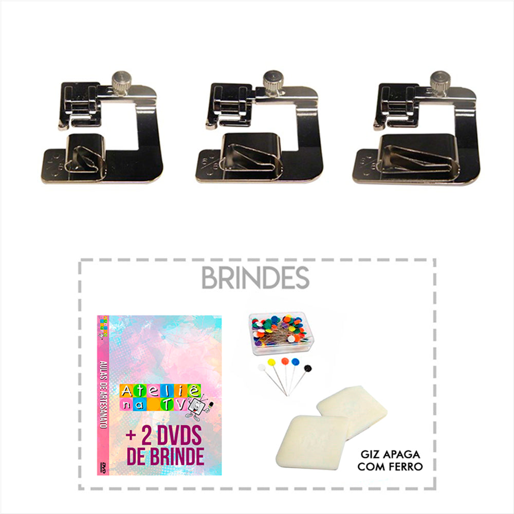 Kit 3 Bainhas Enroladas + Brindes - African Artesanato